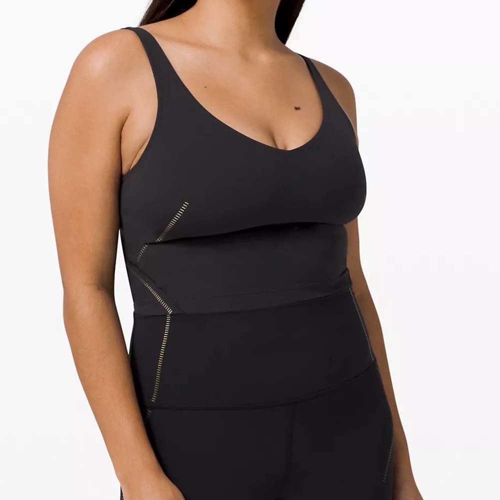 Lululemon Align Tank size 4 special edition gold in Black